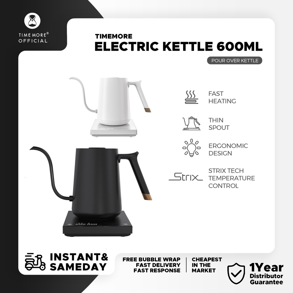 Jual Timemore Fish Smart Electric Coffee Kettle Teko Kopi Listrik