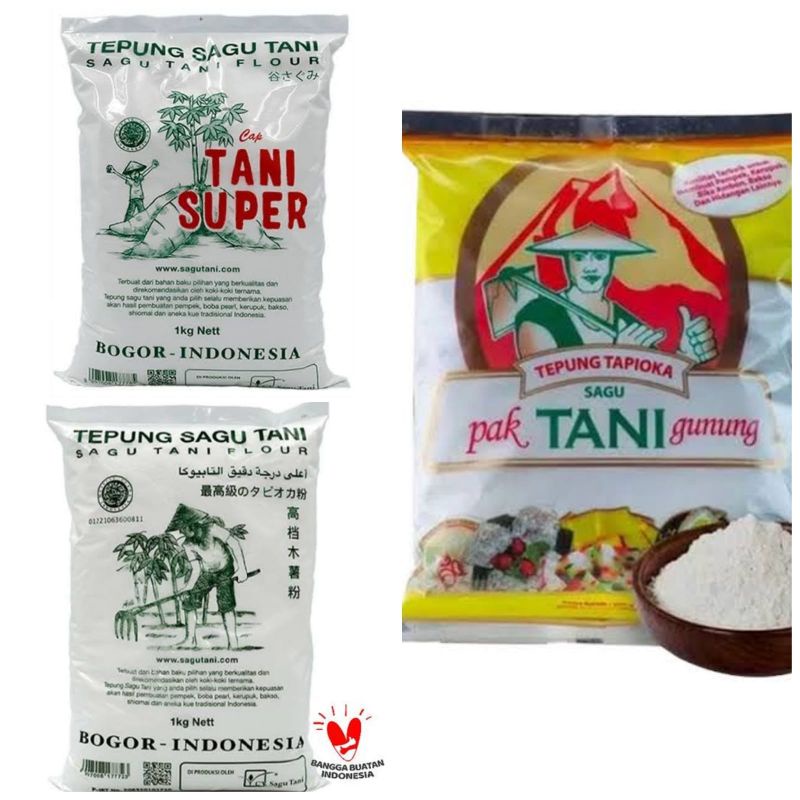 Jual Tepung Sagu Tapioka Cap TANI Asli Super 500gr Shopee Indonesia