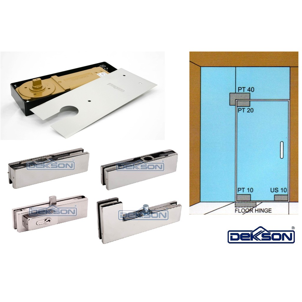 Jual Paket Floor Hinge Dekkson FH 84 Dengan PT 10, 20 , US 10 dan PT 40