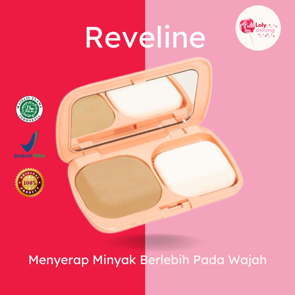 Jual REVELINE Brightening Two Way Cake Bedak TWC (100 ORIGINAL(03)
