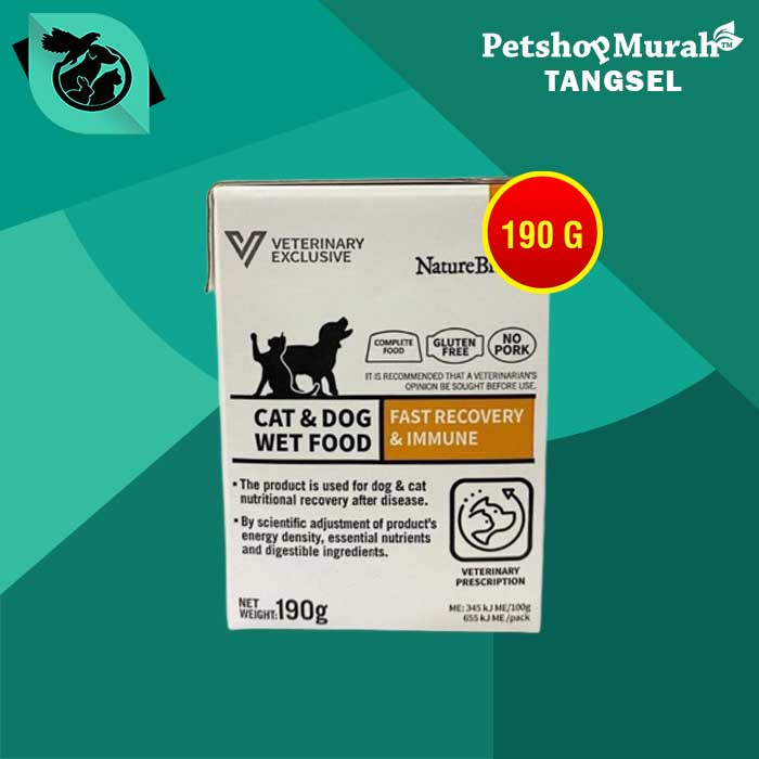 Jual Nature Bridge Cat Dog Wet Food Fast Recovery Immune 190 Gram