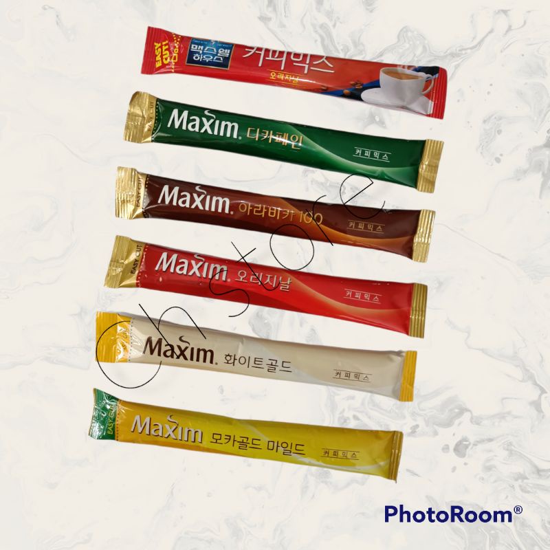 Jual READY MAXIM COFFEE KOREA / ARABICA COFFEE / DECAFFEINE LESS SUGAR