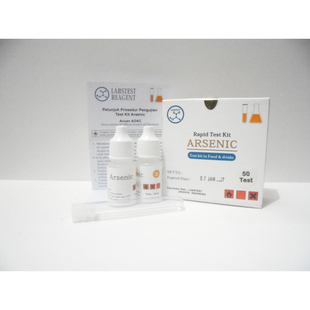 Jual Test Kit Arsen / Arsenic Test Kit As / Reagen Uji Cepat Arsenik
