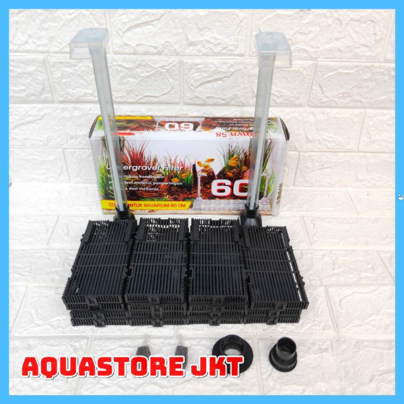 Jual UNDERGRAVEL FILTER AQUARIUM 60 CM CROWN 58 UNDER GRAVEL FILTER