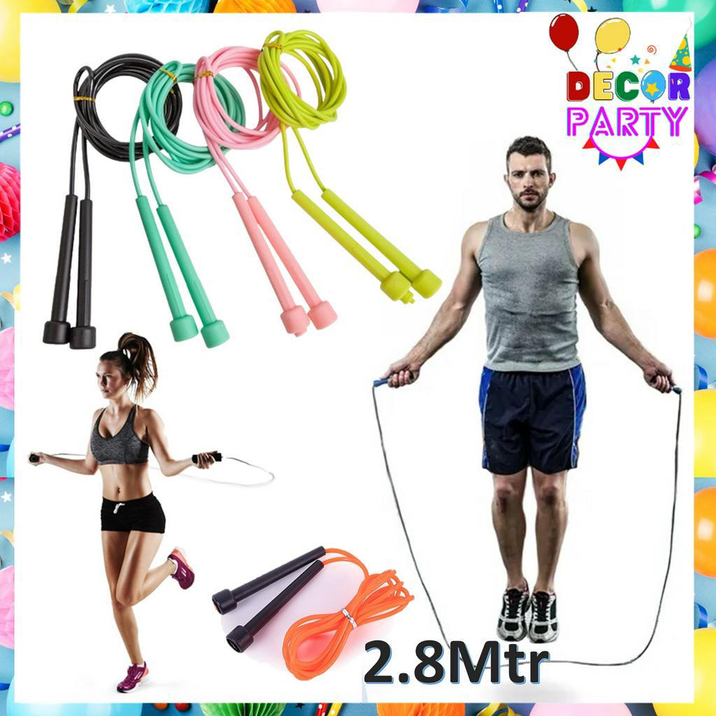 Jual DP Tali Skipping Pvc 2.8Mtr Jump Rope Lompat Tali 280cm Speed Rope