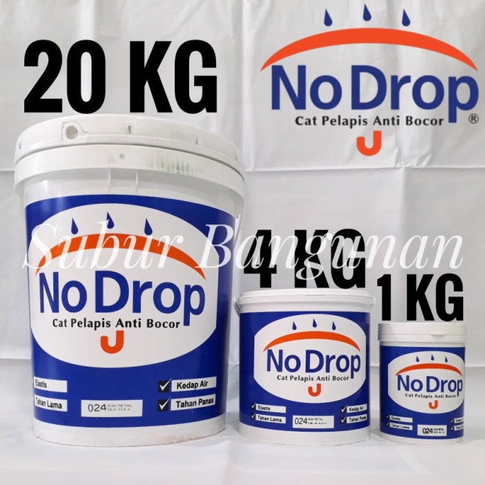 Harga cat tembok no drop 1 kg