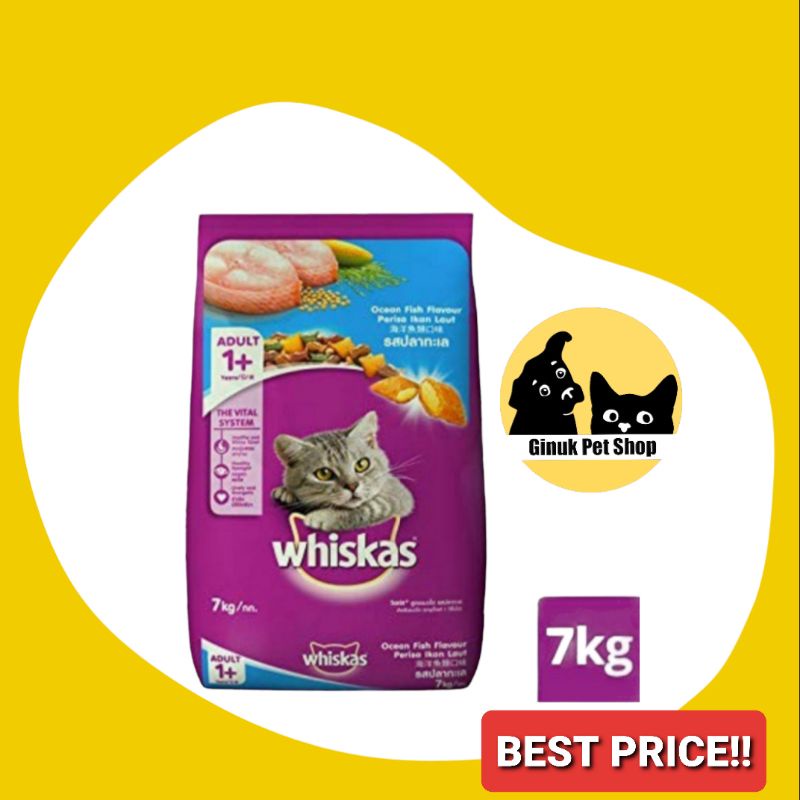 Jual Whiskas Adult Ocean Fish/Tuna 7kg Shopee Indonesia