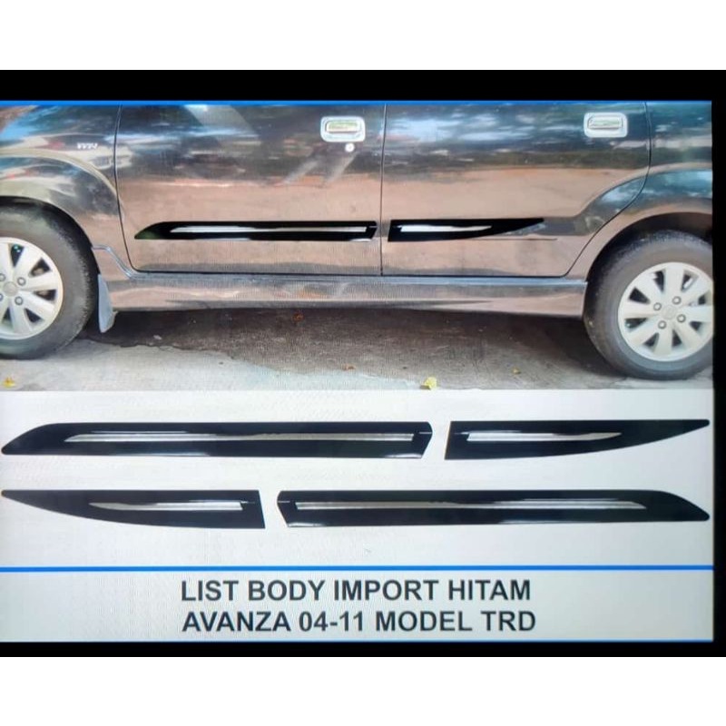 Jual LIST LIS SIDE BODY BODI MOULDING AVANZA XENIA OLD LAMA 2004 2011