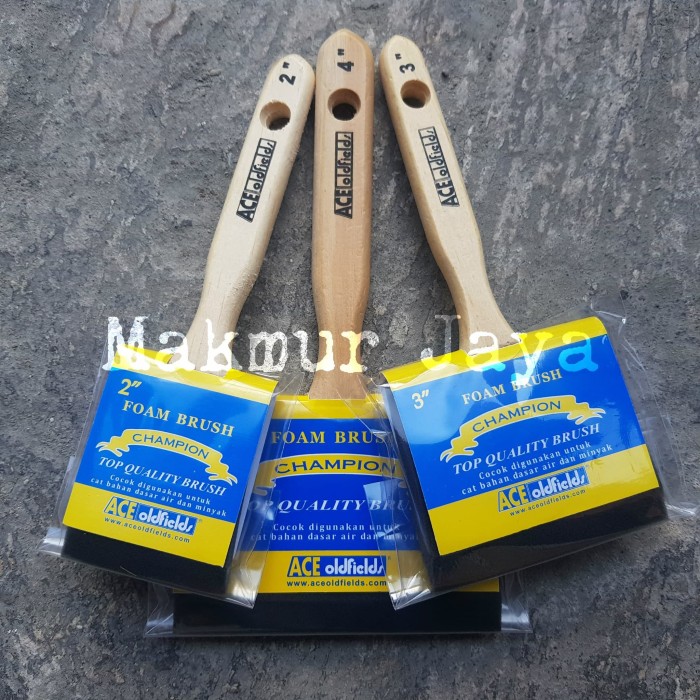 Jual Perkapcat Kuas Foam Brush Ace Champion 2" Cat Plitur Cat