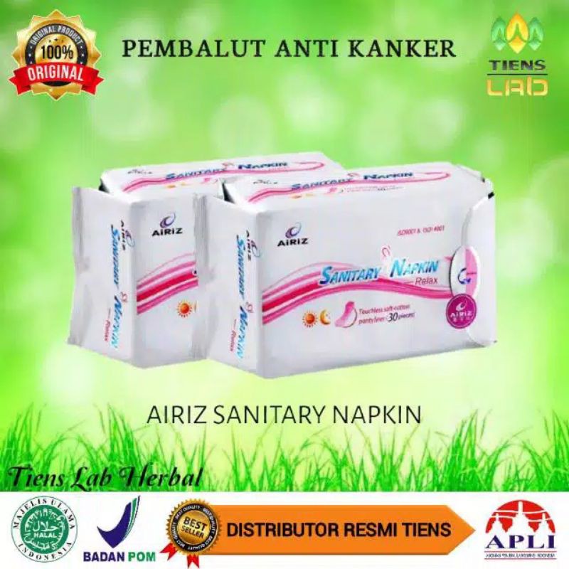 Jual TIENS/AIRIZ SANITARY NAPKINS RELAX FOR DAY USE ISI 10 PCS Shopee