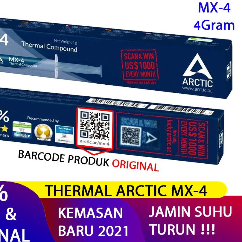 Jual Arctic Cooling MX4 MX4 Thermal Compound Paste 4 Gram Thermal
