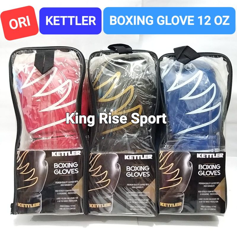 Jual KETTLER Boxing Glove / Sarung Tinju 12 oz ( ORI ) Shopee Indonesia