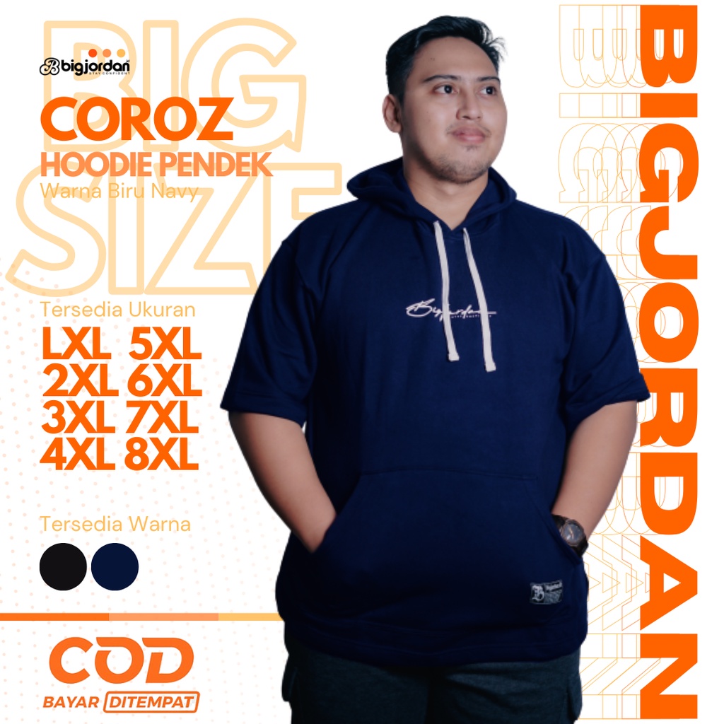 Jual SENLONG jaket hoodie pria jumbo big size XXXXXL XXXXL XXXL zipper