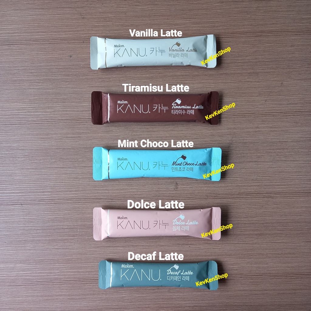 Jual Kopi MAXIM Coffee Korea Premium KANU Latte Decaf atau Vanilla or