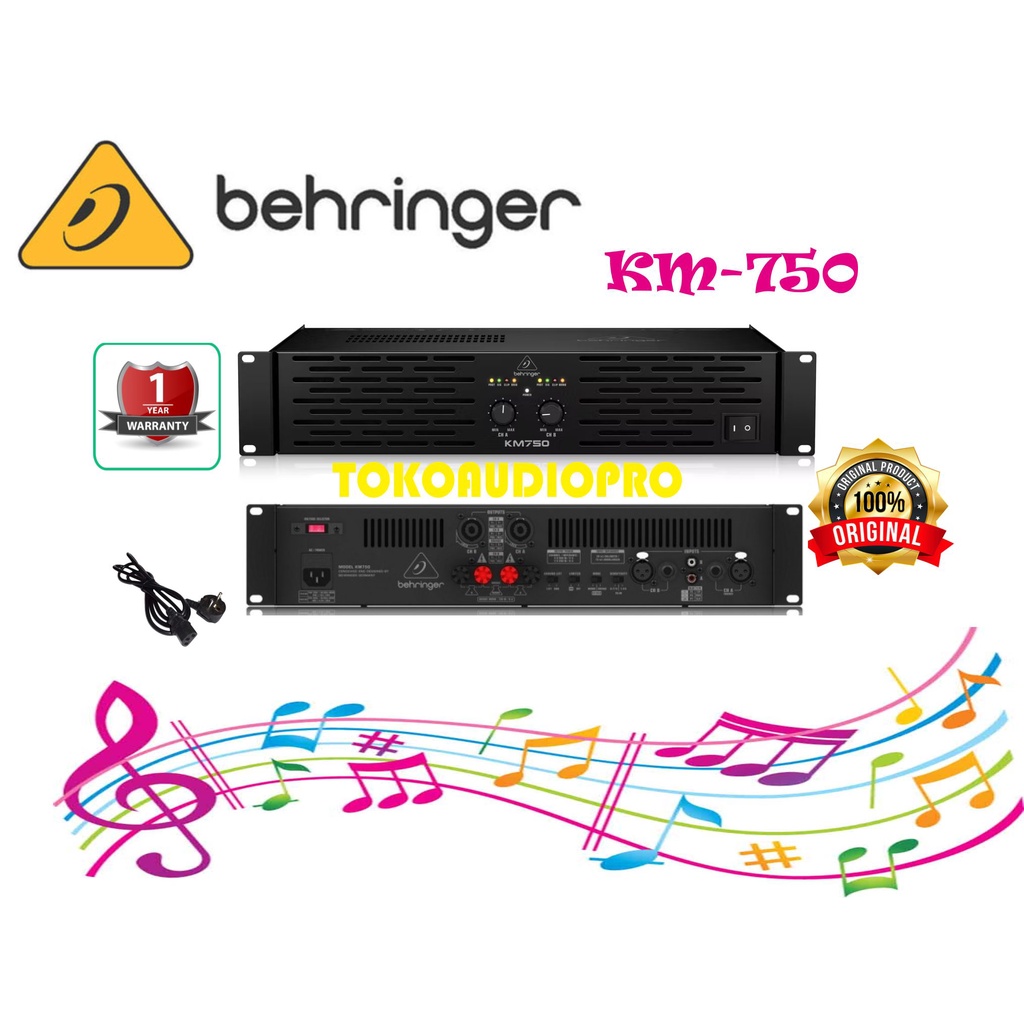 Jual Behringer KM750 Professional 750 Watt Stereo Power Amplifier