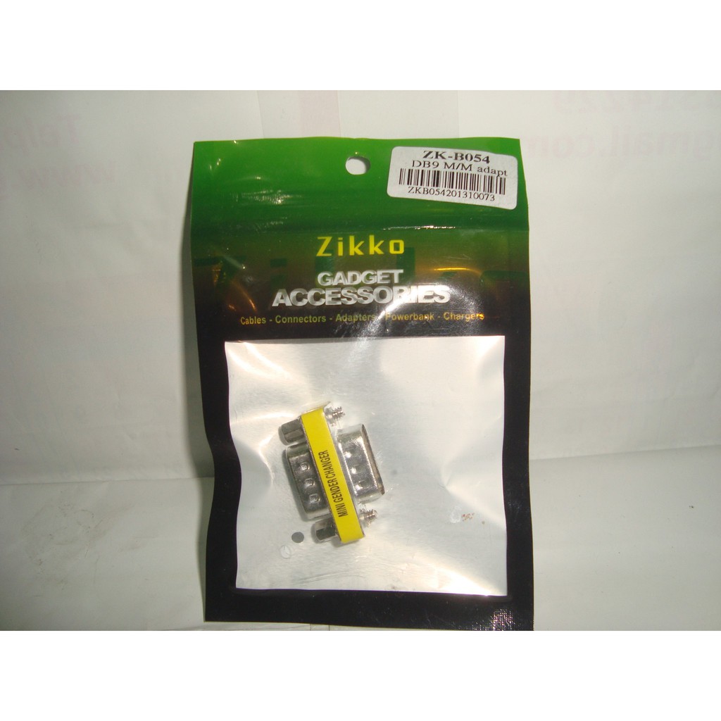 Jual Konektor/Adapter RS232 DB9 Mini Gender Changer Male To Female