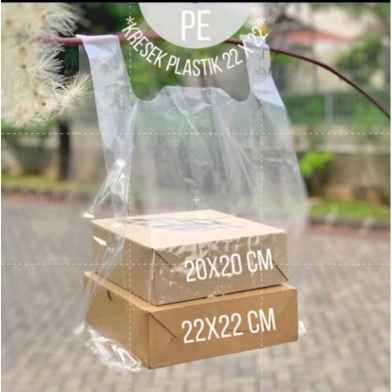 Jual KRESEK PLASTIK BENING PE TRANSPARAN TEBAL KILOAN 24 BESAR MEREK