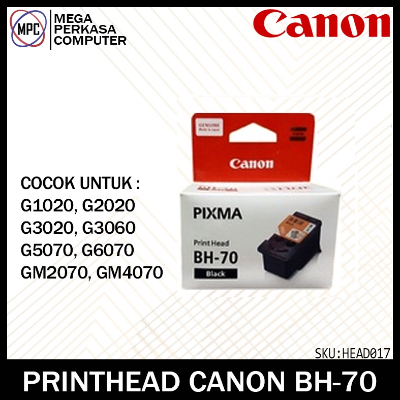 Jual Print Head Cartridge BH70 Black Canon G1020 G2020 G3020 G3060