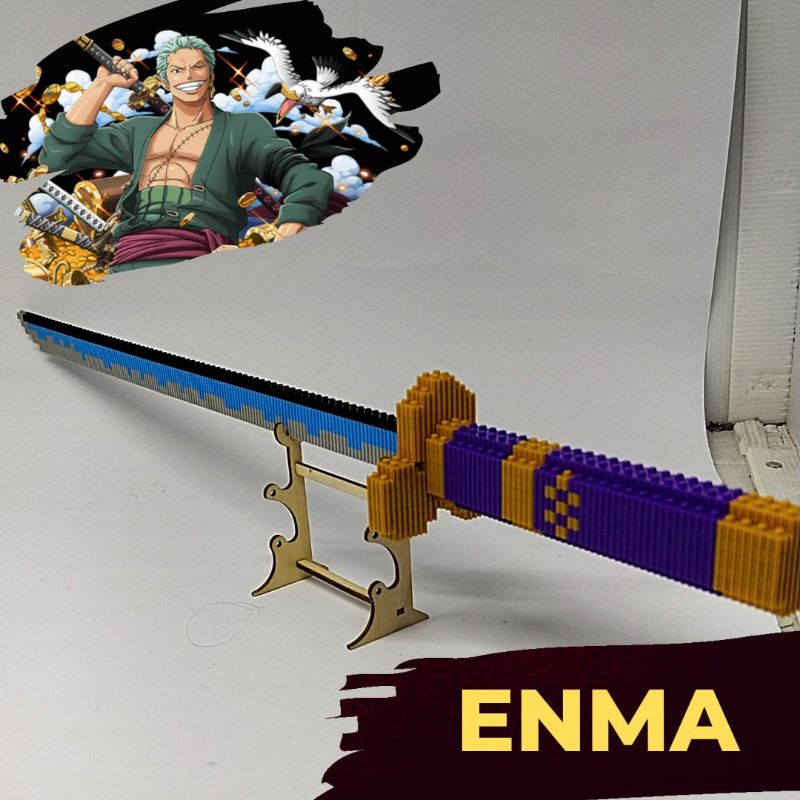 Jual PEDANG LEGO ZORO ENMA ONE PIECE PANJANG 50CM Shopee Indonesia