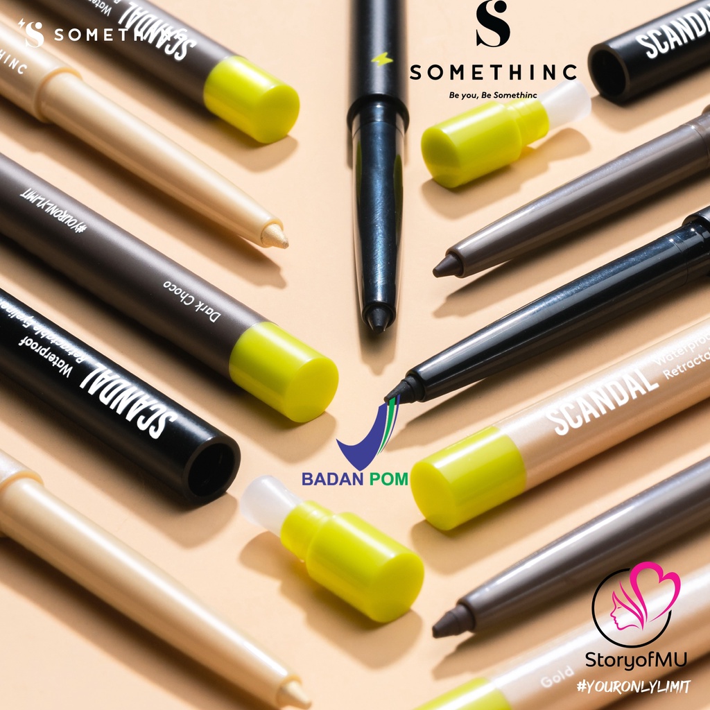 Jual SOMETHINC Scandal Waterproof Retractable Eyeliner 0.3gr Pensil