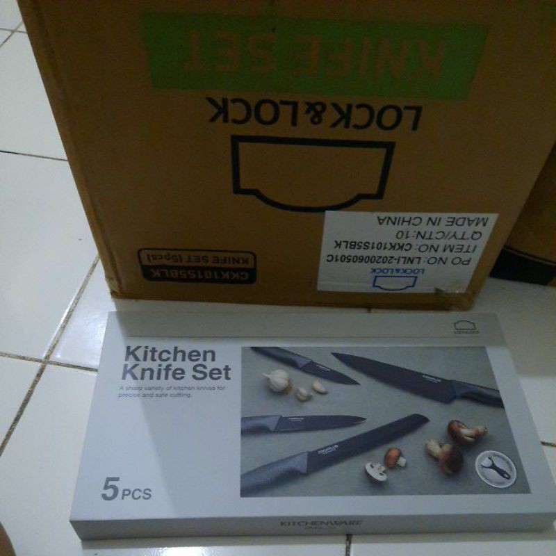 Jual Pisau Lock n Lock 5 in 1 black Shopee Indonesia