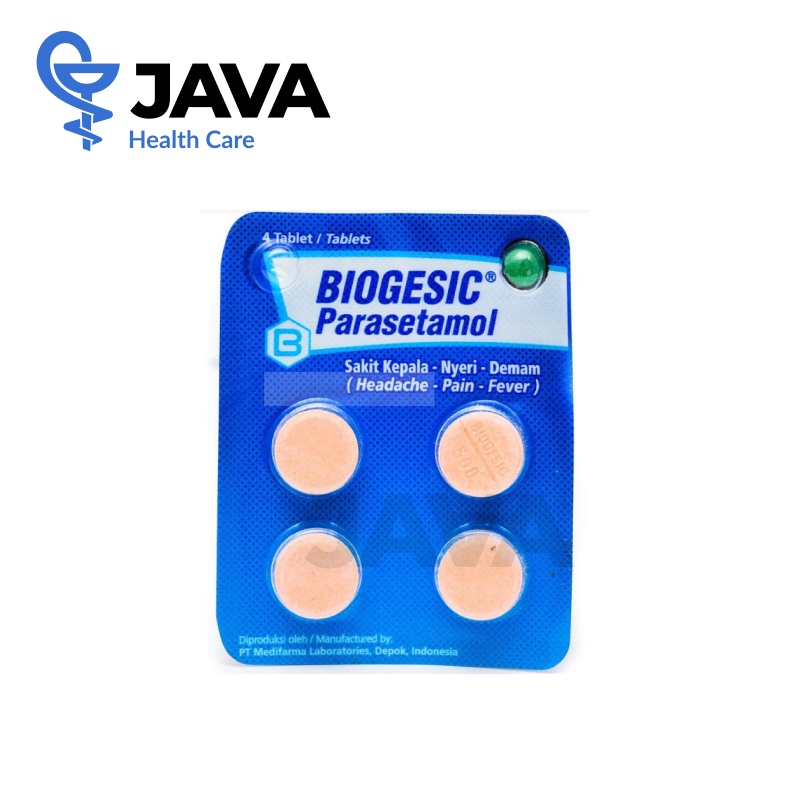 Jual Biogesic 500 Mg 4 Tablet Shopee Indonesia