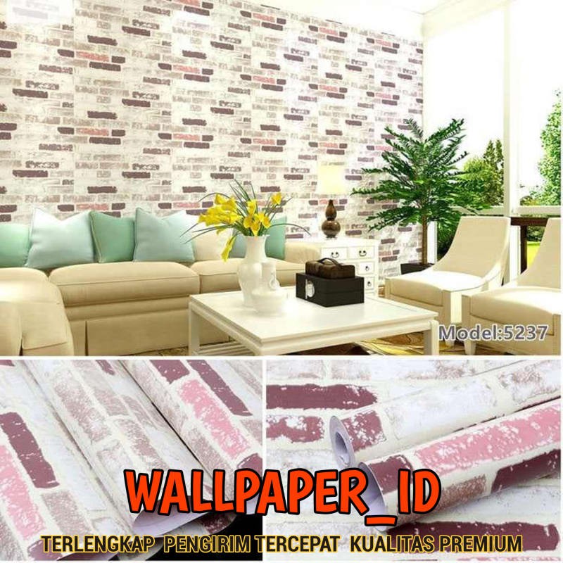 Jual Harga Spesial BELI 5 GRATIS 1 Wallpaper Sticker Dinding Batu Bata