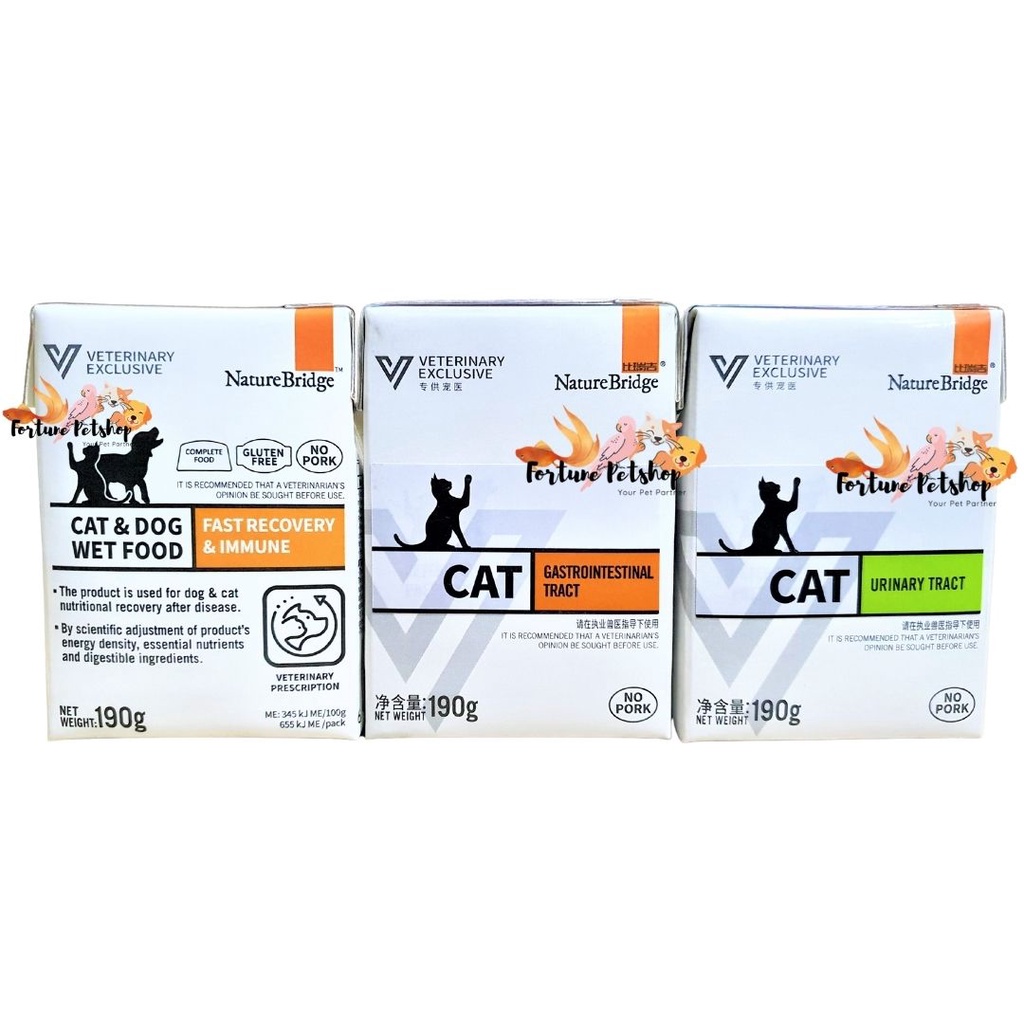 Jual Nature bridge Gastro Gastrointestinal tract cat wet 190gr / Nature
