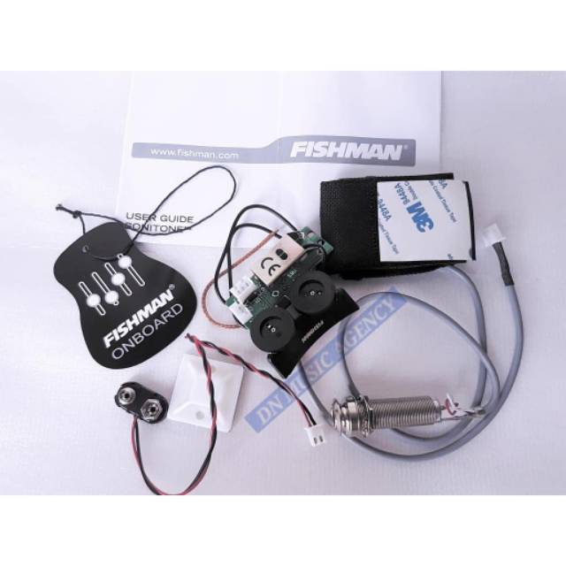 Jual preamp fishman sonitone VT1 onboard preamp gitar & bass spul gitar