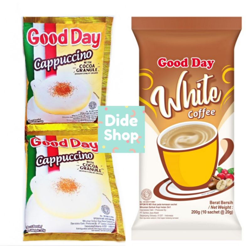 Jual Good Day Coffee Capuccino / White Coffee 10 Sachet (( RENCENG
