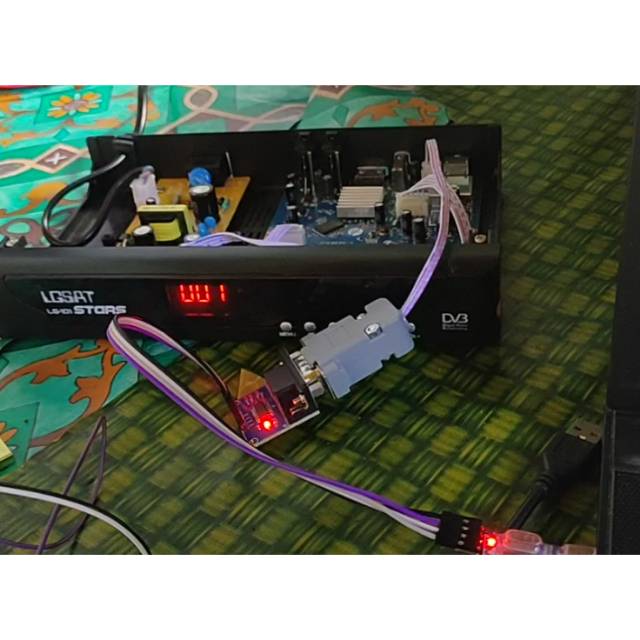 Jual Alat Flash RS232 khusus K vision GOL LAMA dan Nex parabola MERAH