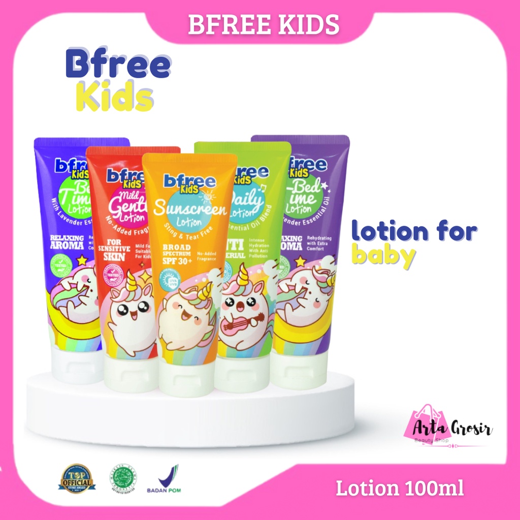 Jual BFree Kids Sunscreen Daily Lotion 100ml Mild & Gentle Lotion