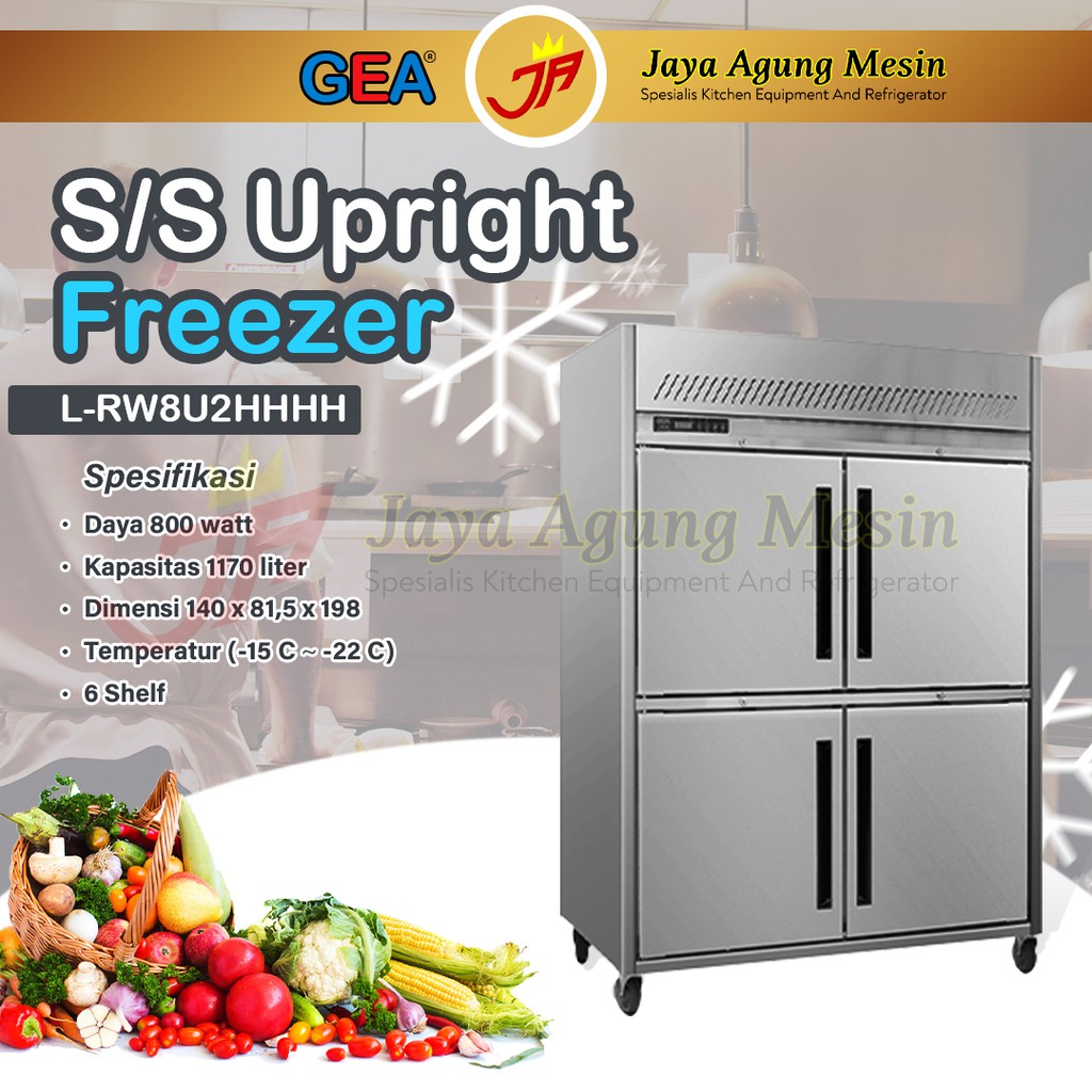 Jual UPRIGHT FREEZER GEA LRW8U2HHHH/Upright Freezer 4 Pintu L