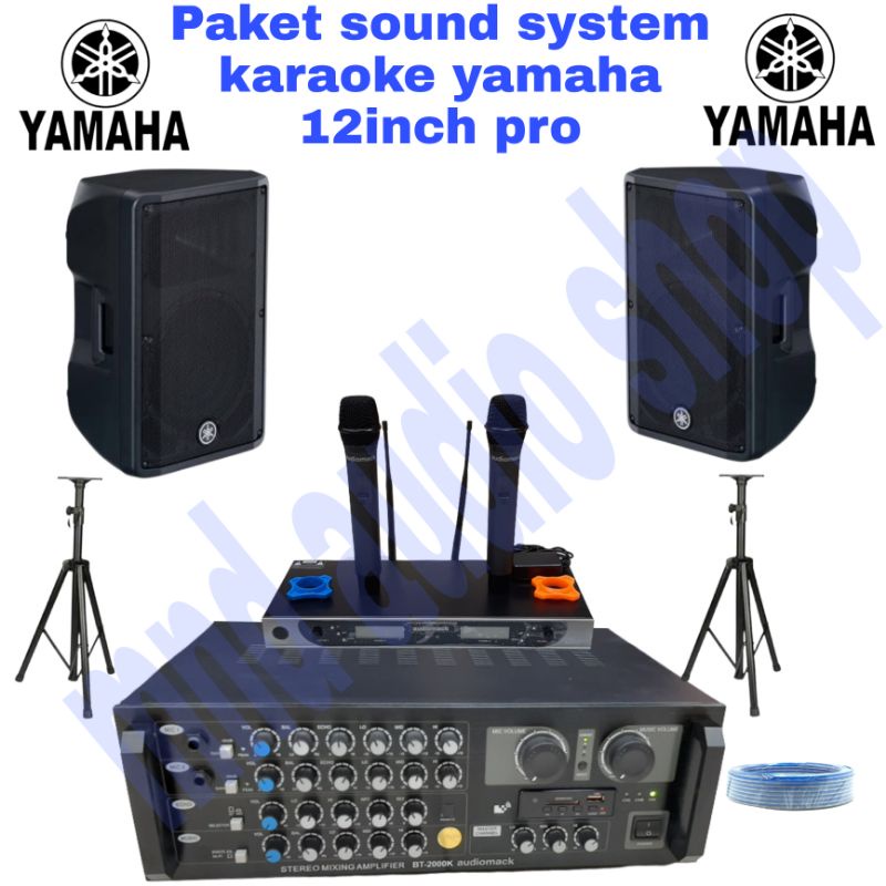 Jual PAKET SOUND SYSTEM KARAOKE YAMAHA 12INCH PRO CBR 12 YAMAHA