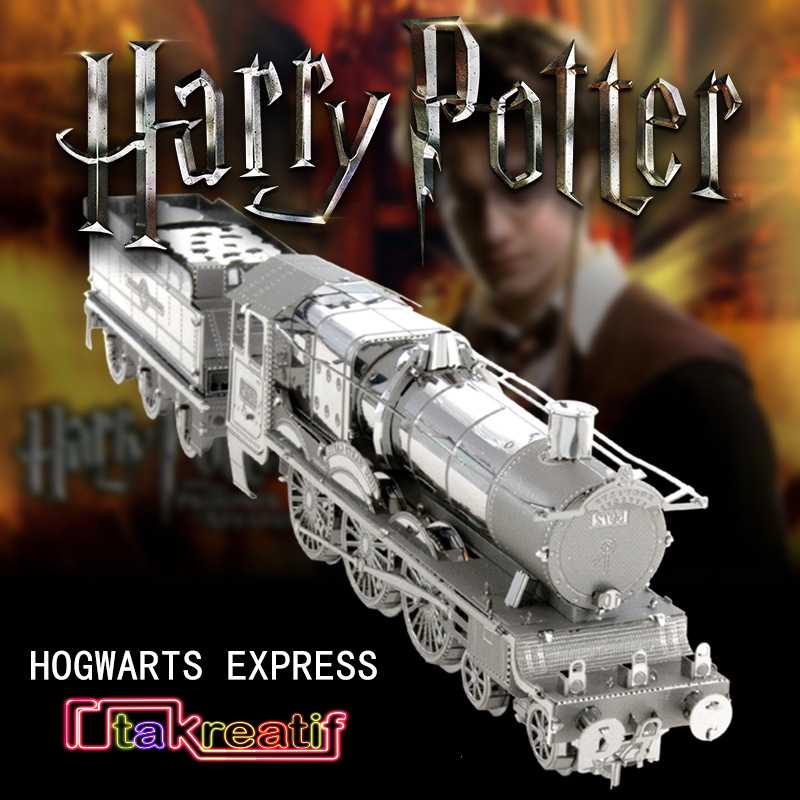 Jual Harry Potter Hogwarts Express 3D Metal Puzzle Mainan Edukatif DIY