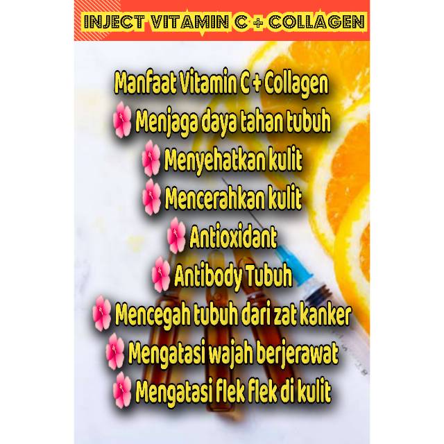 Jual Infus Whitening + vitamin C + collagen Shopee Indonesia