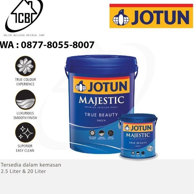 Jual CAT TEMBOK JOTUN MAJESTIC TRUE BEAUTY SHEEN SKYLIGHT 1624 20L