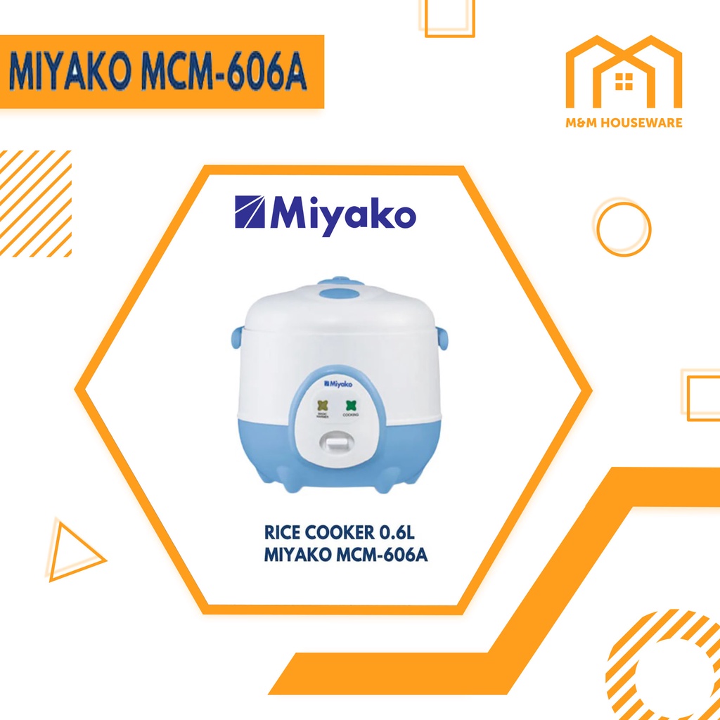 Jual Miyako MCM606 A Rice Cooker 0.6 Liter Shopee Indonesia