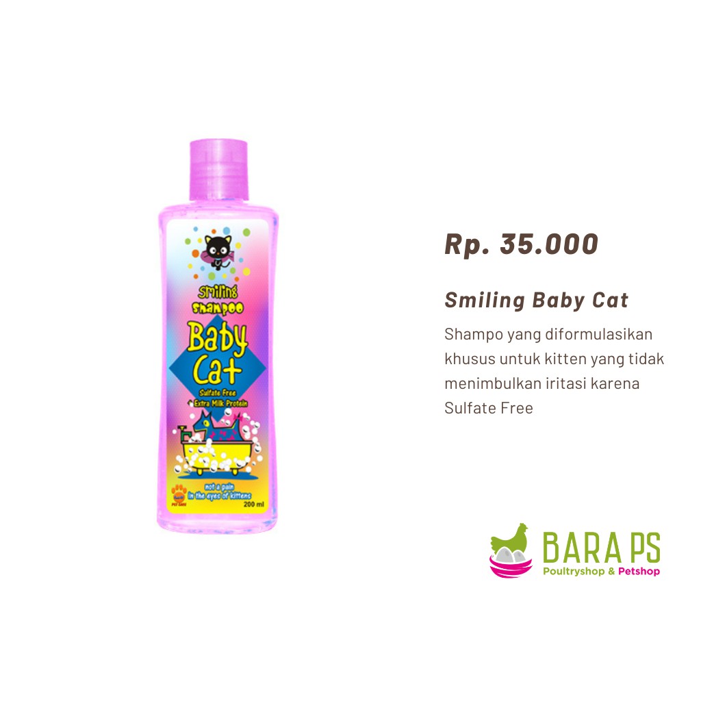 Jual Smiling Baby Cat Shampoo 200ml Shopee Indonesia