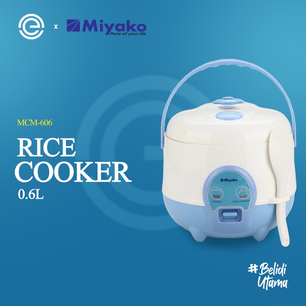 Jual MIYAKO Rice Cooker 0.6 Liter MCM606 Shopee Indonesia