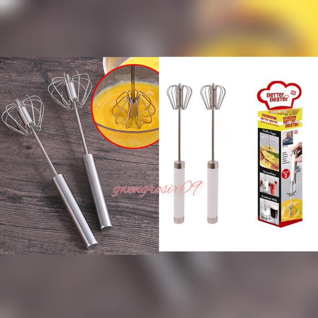 Jual Alat Pengocok Telur Kopi Susu Adonan Tepung Hand Mixer Manual