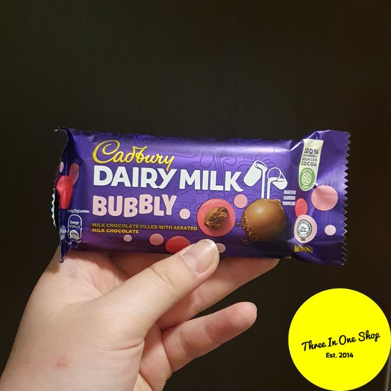 Jual [READY STOCK] Cadbury Dairy Milk Bubbly 40g Shopee Indonesia