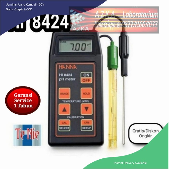 Jual Hanna HI 8424 portable PH/ORP Meter Hanna Instruments Shopee