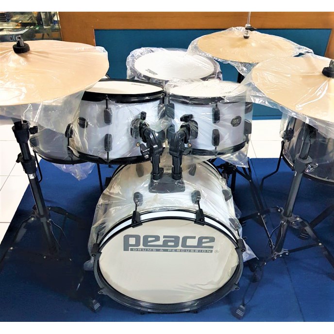 Jual PEACE DRUM Set DP202 BK GENESIS Series with 18" BASS DRUM JAZZ