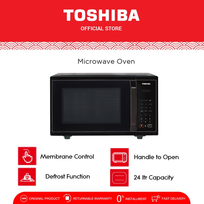 Jual Toshiba Microwave Oven MMEM24PBK Kapasitas 24L Shopee Indonesia