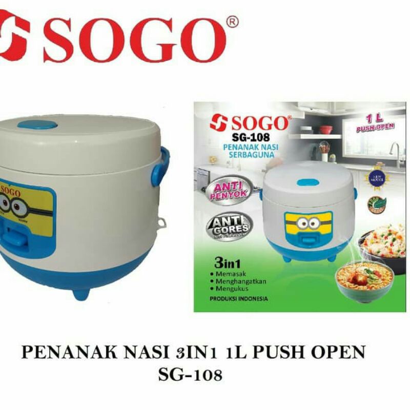 Jual Rice Cooker 1L Alat Penanak Nasi Penghangat Nasi Mini Murah Awet