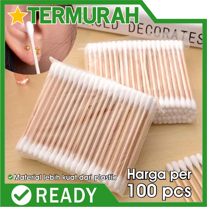 Jual Selection Cotton Bud buds Korek Kuping telinga charmi pembersih bukan pigeon huki kayu