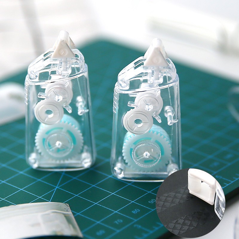 Jual [FS] 3 Shape Glue Tape Transparan Aesthetic Muji Style Lem Roller