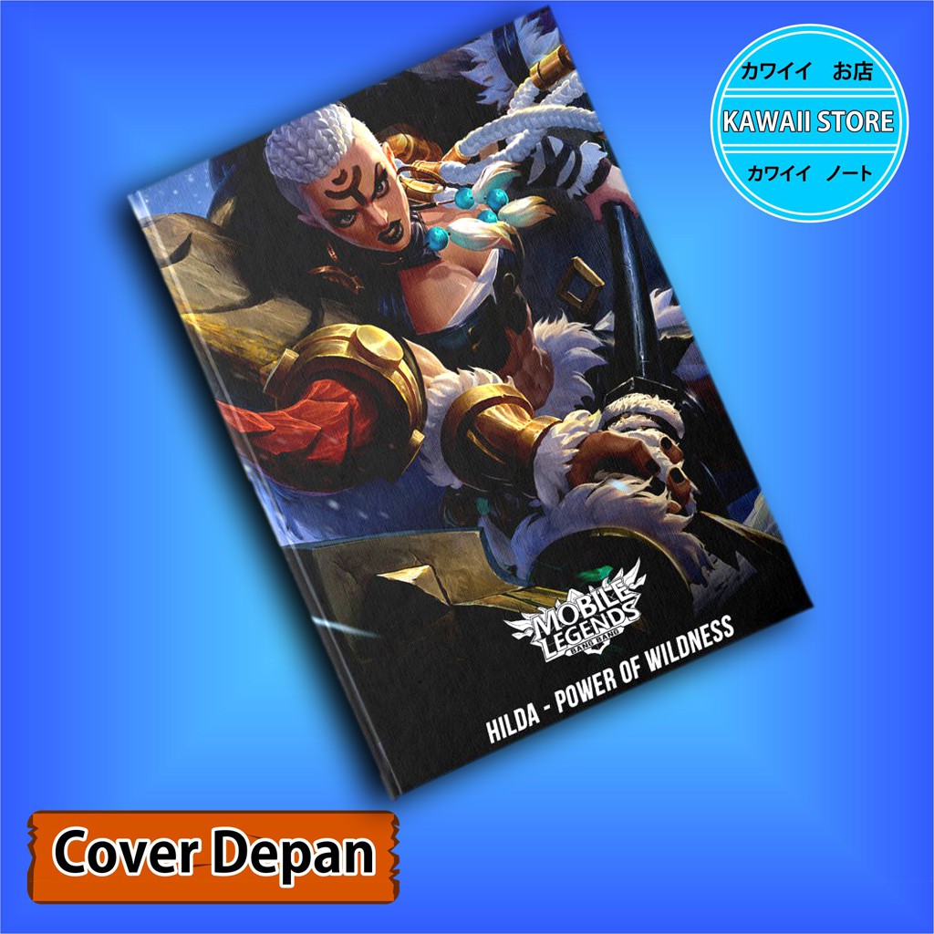 Jual Notebook / Pocket book Hard Cover Game MLBB HILDAPOWER OF