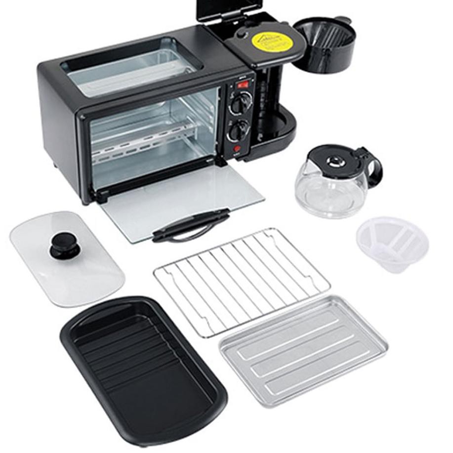 Jual New Arrival Breakfast Machine 3 in 1 Toaster Oven Mesin Kopi Grill